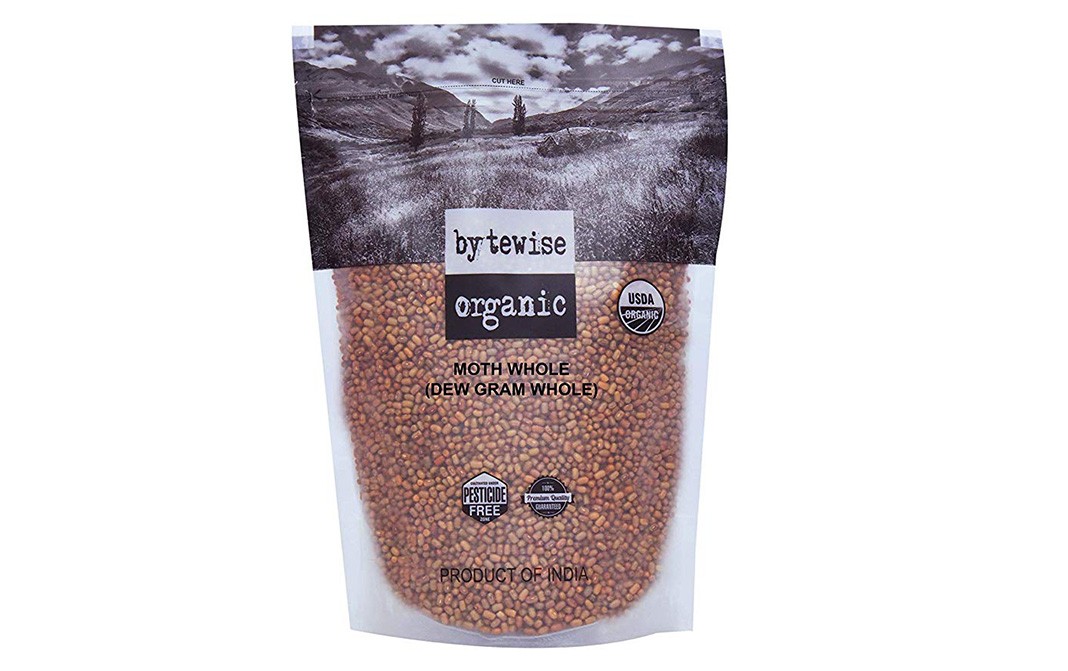 Bytewise Organic Moth Whole (Dew Gram Whole)  Pack  1 kilogram